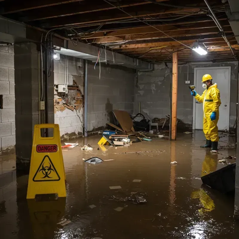 Flooded Basement Electrical Hazard in Alamogordo, NM Property